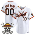 Custom Detroit Tigers x One Piece White REYNOLDS Vapor Premier Limited Jersey - Stitched