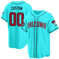 Custom Arizona Diamondbacks 2024 Cool Base Jersey V2 ¨C Teal 2 REYNOLDS
