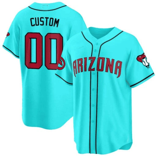 Custom Arizona Diamondbacks 2024 Cool Base Jersey V2 ¨C Teal 2 REYNOLDS