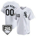 Custom Chicago White Sox 2024 Spring Training Patch Vapor Premier Limited Jersey ¨C White REYNOLDS