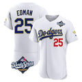 Los Angeles Dodgers #25 Tommy Edman Player Gold White REYNOLDS World Series 2026 Collection Stadium Limited Elite Stitched Jerseys