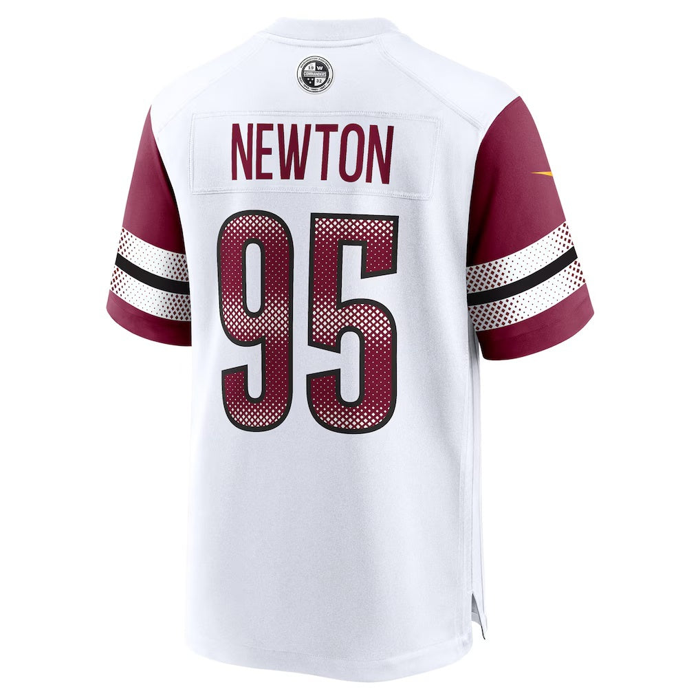 W.Commanders #95 Jer'Zhan Newton White REYNOLDS Game Jersey