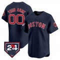 Custom Boston Red Sox 2024 Spring Training Patch Vapor Premier Limited Jersey ¨C Navy REYNOLDS
