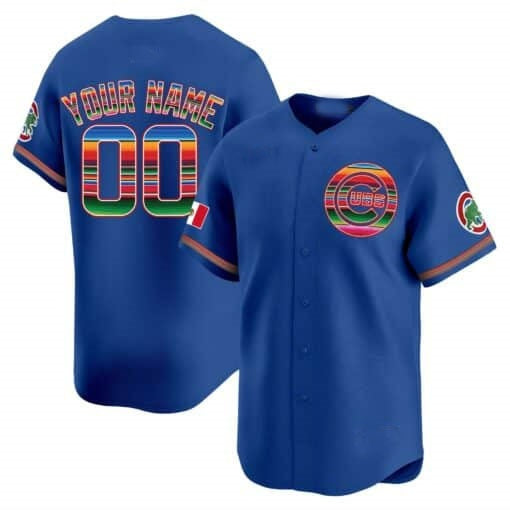 Custom Chicago Cubs Mexico Vapor Premier Limited Jersey ¨C Royal REYNOLDS
