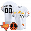 Custom Houston Astros Love Street & Peace Sign Patch Vapor Premier Limited Jersey V2 ¨CWhite REYNOLDS