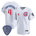 Chicago Cubs #4 Pete Crow-Armstrong Player White REYNOLDS Pinstripe Vapor Premier Limited Home Stitched Jerseys