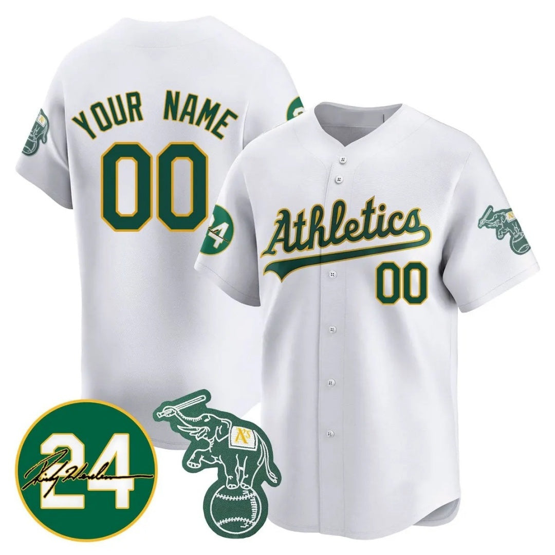 Custom Oakland Athletics White REYNOLDS Jersey - Personalized