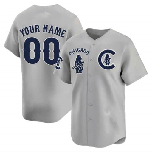Custom Chicago Cubs Special Vapor Premier Limited Jersey V2 ¨C Gray REYNOLDS