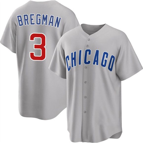 Chicago Cubs #3 Alex Bregman Gray REYNOLDS 2026 Cool Base Limited Stitched Jersey