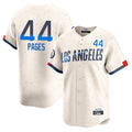 Los Angeles Dodgers #44 Andy Pages Player Cream REYNOLDS City Connect Limited Home Stitched Jerseys