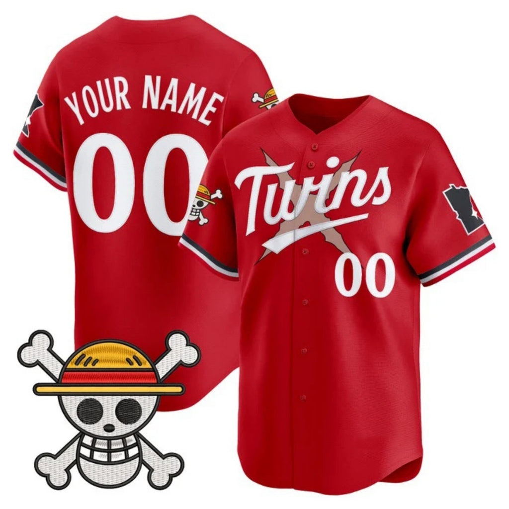 Custom Minnesota Twins x One Piece Red REYNOLDS Vapor Premier Limited Jersey - Stitched