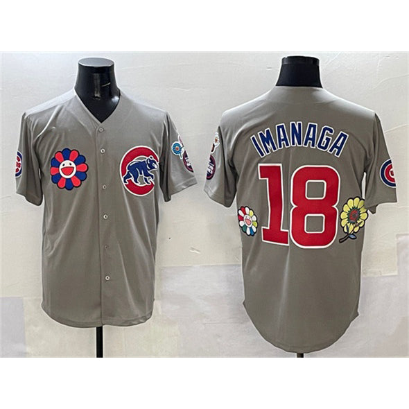 Chicago Cubs #18 Sh¨­ta Imanaga Gray REYNOLDS 2025 Tokyo Series Limited Stitched Jersey