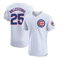 Chicago Cubs #25 Moises Ballesteros Player White REYNOLDS Limited Elite Home Game Stitched Jerseys