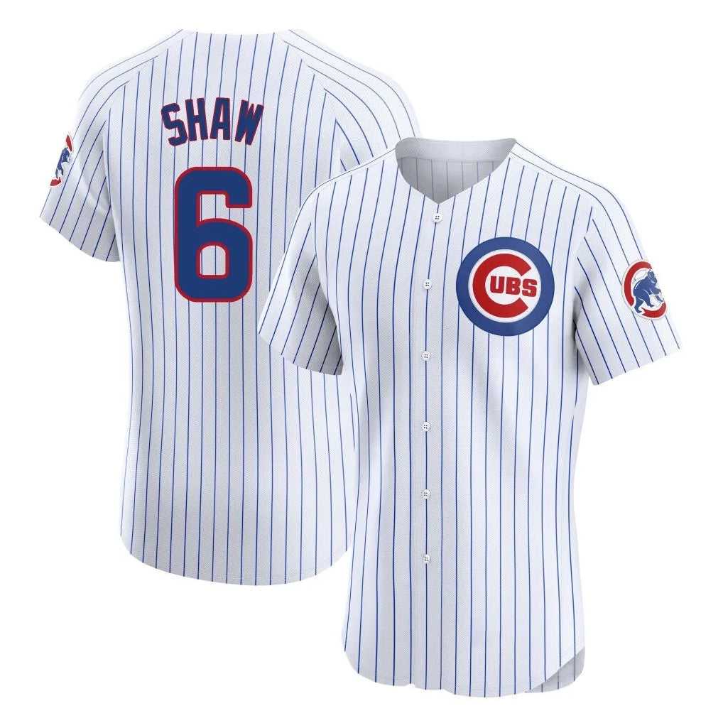 Chicago Cubs #6 Matt Shaw Player White REYNOLDS Limited Elite Home Game Stitched Jerseys