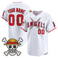 Custom Los Angeles Angels x One Piece White REYNOLDS Vapor Premier Limited Jersey - Stitched