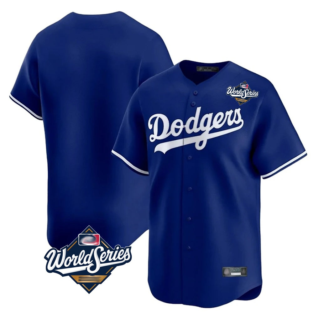 Los Angeles Dodgers Blank Player Royal REYNOLDS Limited Home World Series Stitched Jerseys