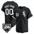 Custom Chicago White Sox 2024 Spring Training Patch Vapor Premier Limited Jersey ¨C Black REYNOLDS