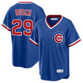 Chicago Cubs #29 Michael Busch Player Royal REYNOLDS T-shirt Cooperstown Collection Limited Stitched Jerseys