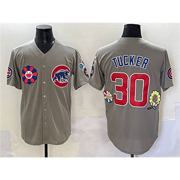 Chicago Cubs #30 Kyle Tucker Gray REYNOLDS 2025 Tokyo Series Limited Stitched Jersey