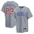 Chicago Cubs #23 Ryne Sandberg Player Gray REYNOLDS Home Game Stitched Jerseys