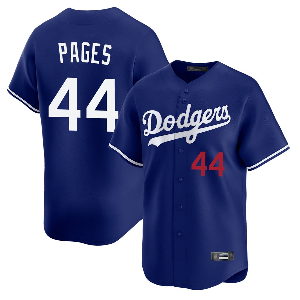 Los Angeles Dodgers #44 Andy Pages Player Royal REYNOLDS Limited Home Stitched Jerseys
