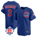 Chicago Cubs #3 Alex Bregman Player Royal REYNOLDS 150th Anniversary Limited Home Stitched Jerseys