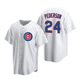 Chicago Cubs #24 Joc Pederson White REYNOLDS Replica Home Jersey
