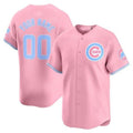 Custom Chicago Cubs Bubblegum Pink Vapor Premier Limited Jersey ¨C All Stitched-Pink REYNOLDS