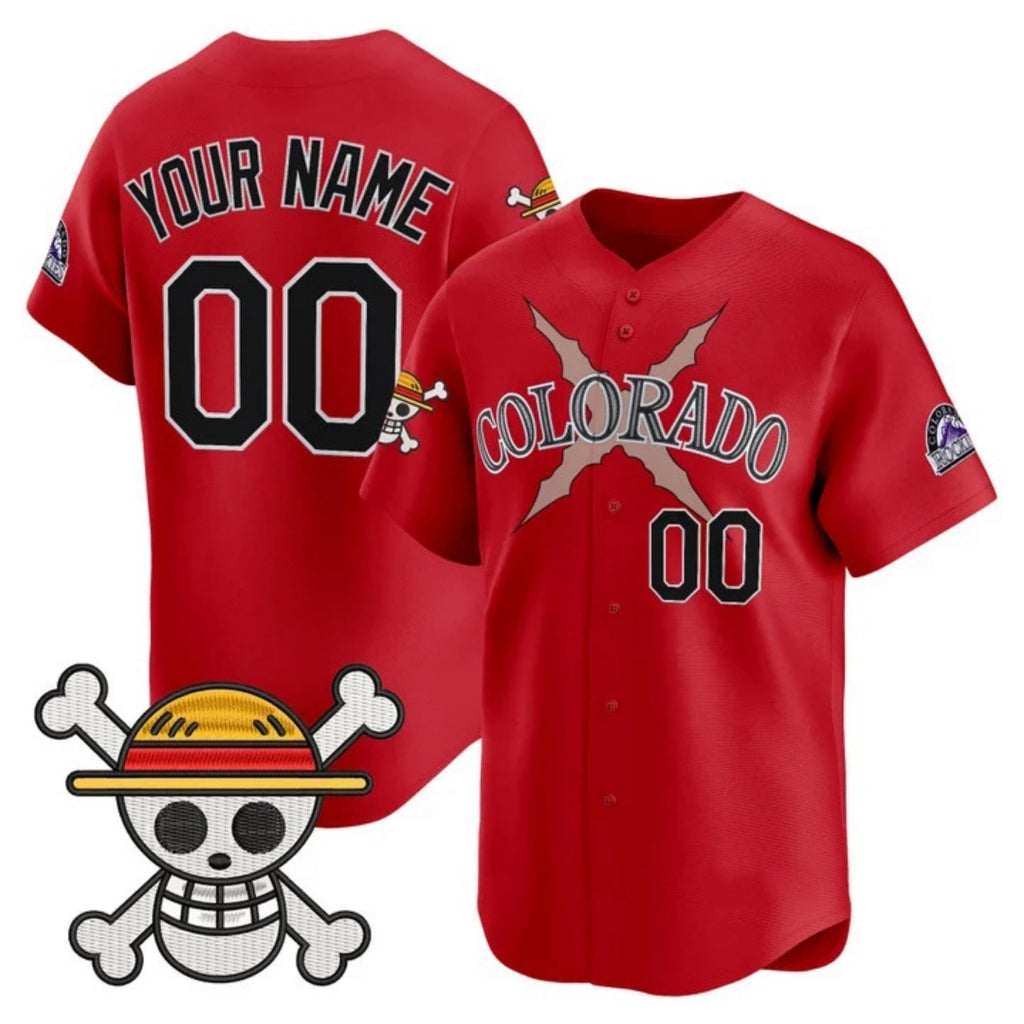 Custom Colorado Rockies x One Piece Red REYNOLDS Vapor Premier Limited Jersey - Stitched