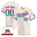 Custom Los Angeles Dodgers 2024 Los Angeles City Style Vapor Premier Limited Jersey ¨C Cream REYNOLDS