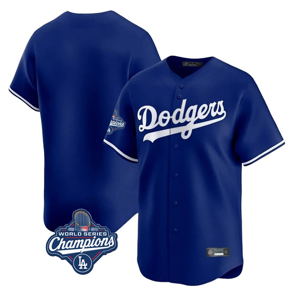 Los Angeles Dodgers Blank Player Royal REYNOLDS Limited Home World Series Meet Stitched Jerseys