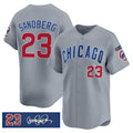 Chicago Cubs #23 Ryne Sandberg Gray REYNOLDS 'Ryne Sandberg Tribute' Vapor Limited V3 Stitched Jersey