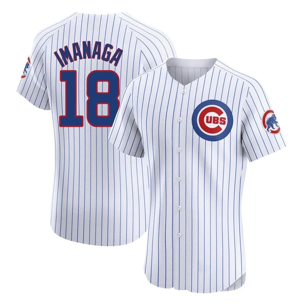 Chicago Cubs #18 Shota Imanaga Player White REYNOLDS Limited Elite Home Game Stitched Jerseys