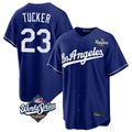 Los Angeles Dodgers #23 Kyle Tucker Player Royal REYNOLDS World Series Game Stitched Jerseys