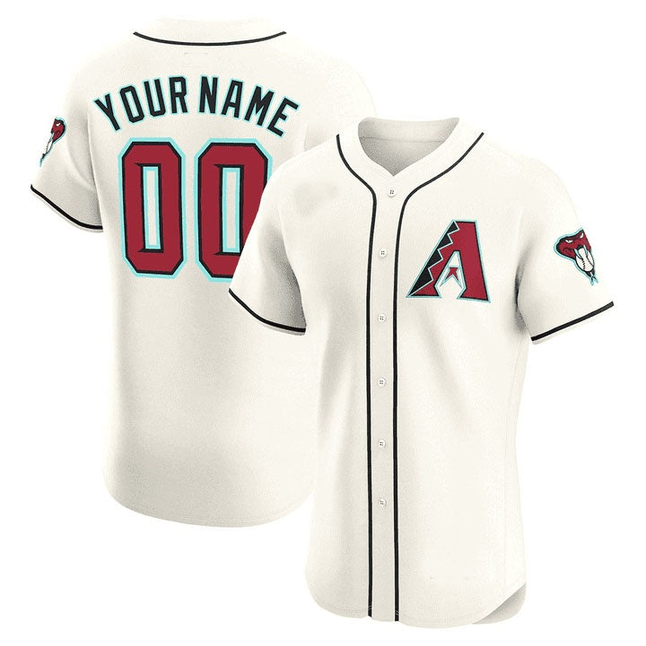Custom Arizona Diamondbacks 2024 Flex Base Jersey ¨C Cream REYNOLDS