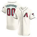 Custom Arizona Diamondbacks 2024 Flex Base Jersey ¨C Cream REYNOLDS