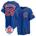 Chicago Cubs #25 Moises Ballesteros Player Royal REYNOLDS 150th Anniversary Home Game Stitched Jerseys