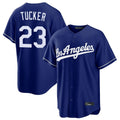 Los Angeles Dodgers #23 Kyle Tucker Player Royal REYNOLDS Game Stitched Jerseys
