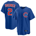 Chicago Cubs #2 Nico Hoerner Player Royal REYNOLDS Home Game Stitched Jerseys