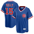 Chicago Cubs #15 Carson Kelly Player Royal REYNOLDS T-shirt Cooperstown Collection Limited Stitched Jerseys
