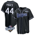 Los Angeles Dodgers #44 Andy Pages Player Black REYNOLDS World Series Carbon Limited Home Stitched Jerseys