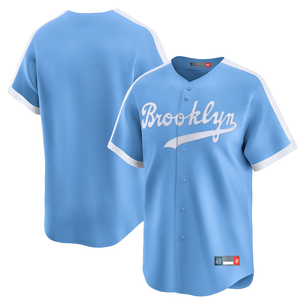 Los Angeles Dodgers Blank Player Light Blue REYNOLDS Cooperstown Collection Limited Stitched Jerseys