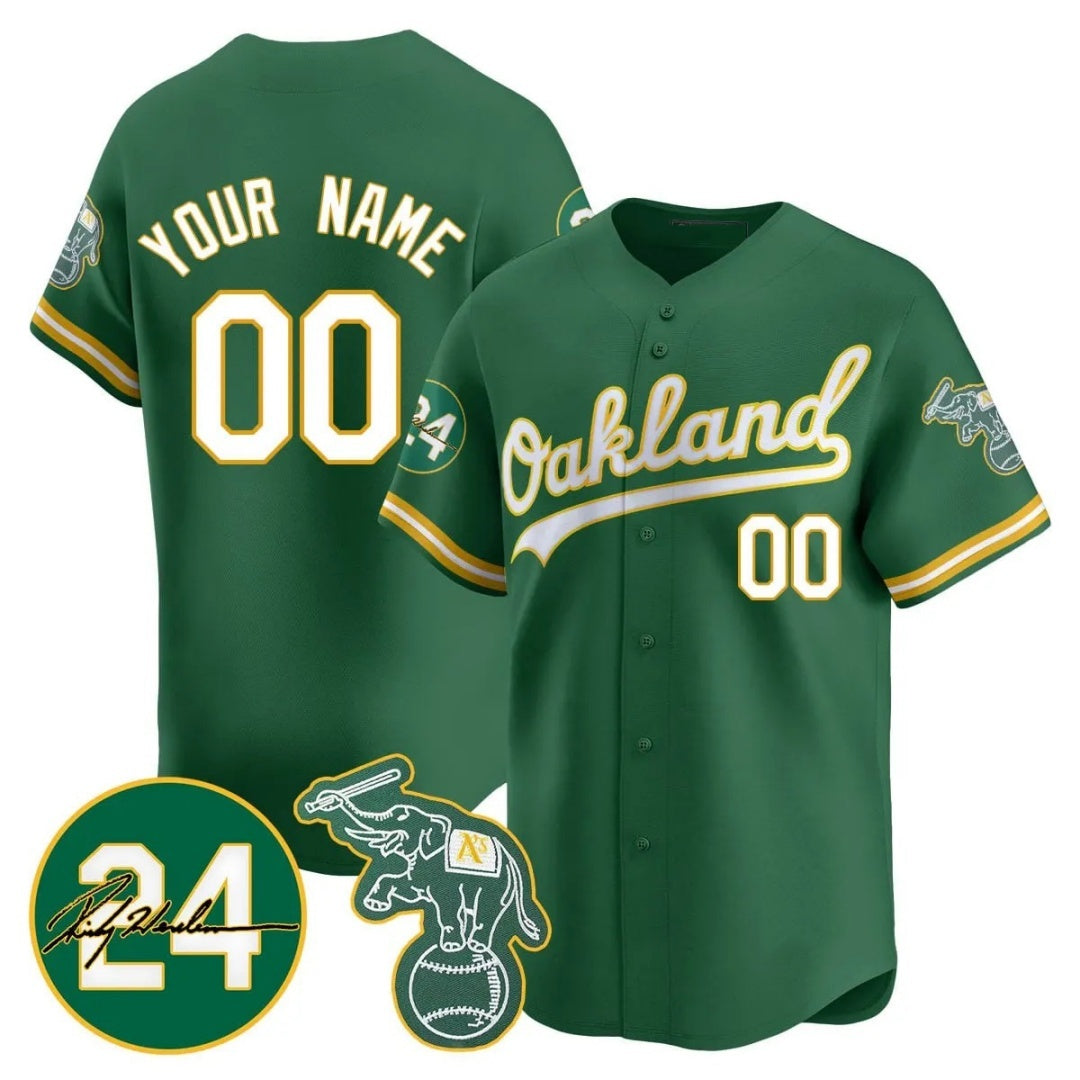 Custom Oakland Athletics Green REYNOLDS Jersey - Personalized