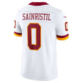 W.Commanders #0 Mike Sainristil White REYNOLDS Vapor F.U.S.E. Stitched Limited Jersey