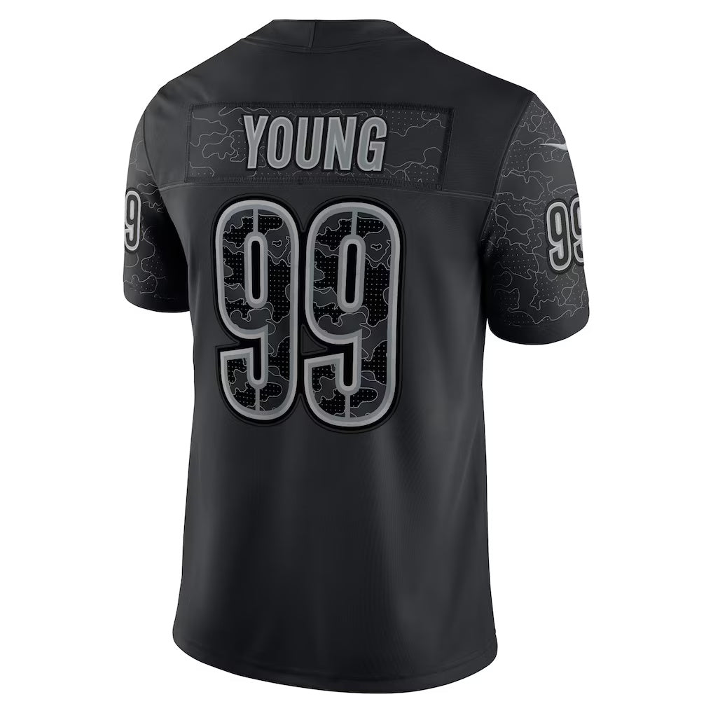 W.Commanders #99 Chase Young Black REYNOLDS RFLCTV Limited Jersey