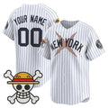 Custom New York Yankees x One Piece White REYNOLDS Vapor Premier Limited Jersey - Stitched