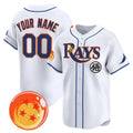 Custom Tampa Bay Rays x Dragon Ball White REYNOLDS Vapor Premier Limited Jersey - All Stitched