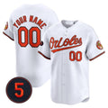 Custom Baltimore Orioles Robinson Patch Vapor Premier Limited Jersey ¨C White REYNOLDS