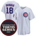 Chicago Cubs #18 Sh¨­ta Imanaga White REYNOLDS 2025 World Tour Tokyo Series Home Stitched Jersey