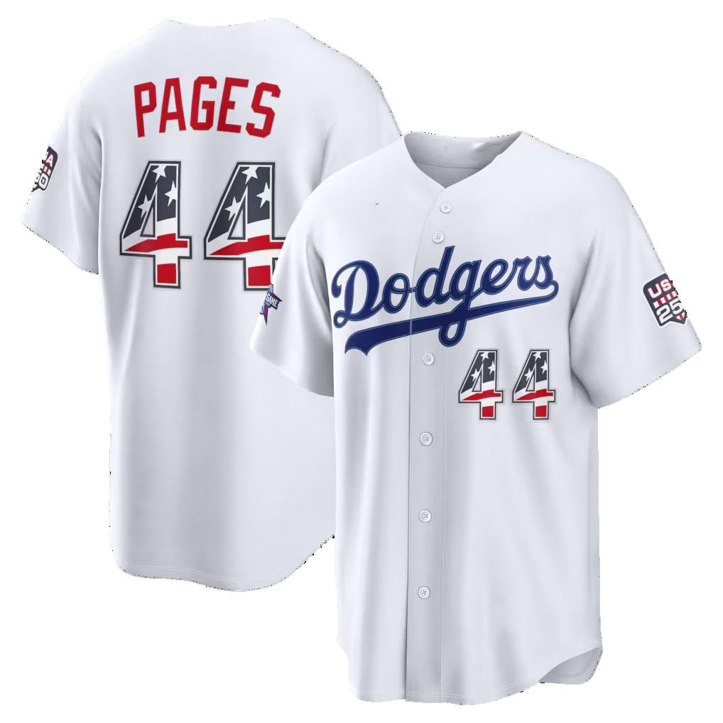 Los Angeles Dodgers #44 Andy Pages 2026 All-Star Edition Stars & Stripes White REYNOLDS Stadium Jersey
